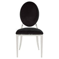 Orsina Sarita Stackable Dining Chair | Silver Finish Metal Cafe Seating