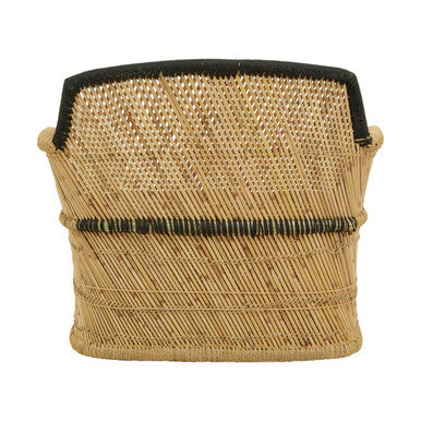 Orsina Rowan 2 Seater Bamboo Sofa – Natural and Black Woven Rope