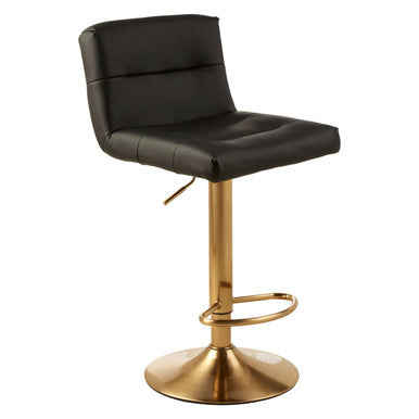 Orsina Baina Black Seat Bar Stool – Adjustable Swivel Counter Stool