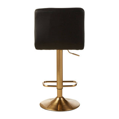 Orsina Baina Black Seat Bar Stool – Adjustable Swivel Counter Stool