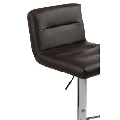 Orsina Baina Bar Stool | Adjustable Swivel Seat with Chrome Base