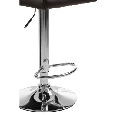 Orsina Baina Bar Stool | Adjustable Swivel Seat with Chrome Base