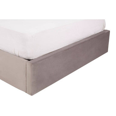 Orsina Hannah Grey Velvet Ottoman Bed – Double Storage Bed Frame