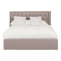 Orsina Hannah King Ottoman Bed – Grey Tufted Storage Bed Frame