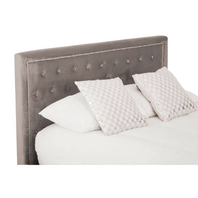 Orsina Hannah King Ottoman Bed – Grey Tufted Storage Bed Frame
