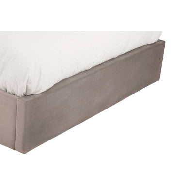 Orsina Hannah King Ottoman Bed – Grey Tufted Storage Bed Frame