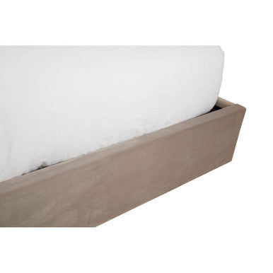 Orsina Hannah King Ottoman Storage Bed – Mink Velvet Upholstered