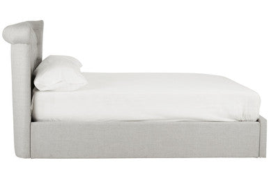 Orsina Edison Light Grey Ottoman Double Bed | Upholstered Storage