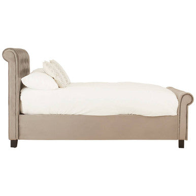 Orsina Orlando Grey Ottoman Double Bed | Modern Storage Bed Frame