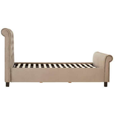 Orsina Orlando Grey Ottoman Double Bed | Modern Storage Bed Frame