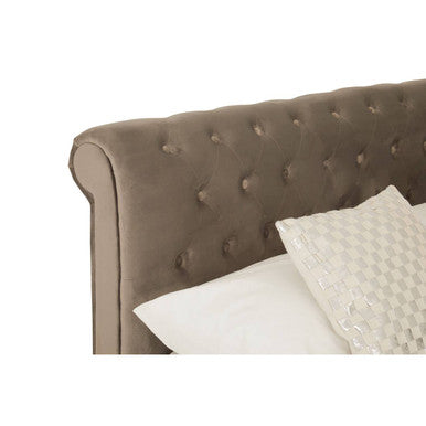Orsina Orlando Grey Ottoman Double Bed | Modern Storage Bed Frame