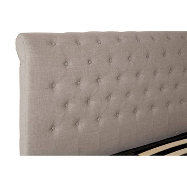 Orsina Orlando Light Grey Ottoman Double Bed – Tufted Storage Bed