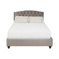 Orsina Josephine Double Bed – Steel Shade Tufted Velvet Upholstered