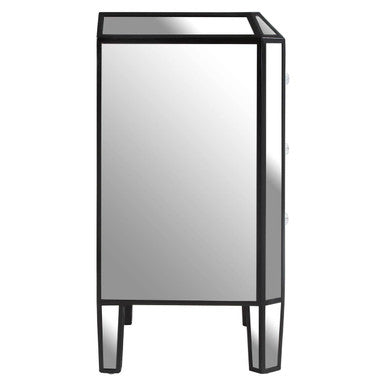 Orsina Tiffany 3 Drawer Mirrored Chest – Glam Bedroom Storage Dresser
