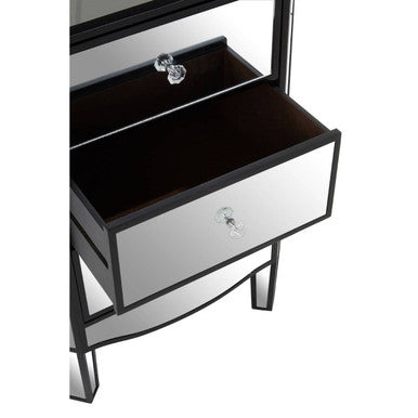 Orsina Tiffany 3 Drawer Mirrored Chest – Glam Bedroom Storage Dresser