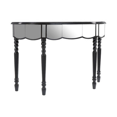 Orsina Tiffany Mirrored Console Table – Glam Glass Accent Entryway Desk