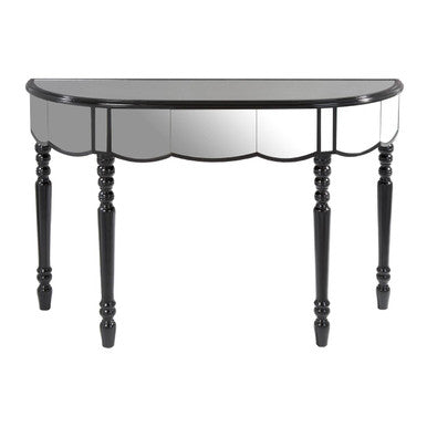 Orsina Tiffany Mirrored Console Table – Glam Glass Accent Entryway Desk