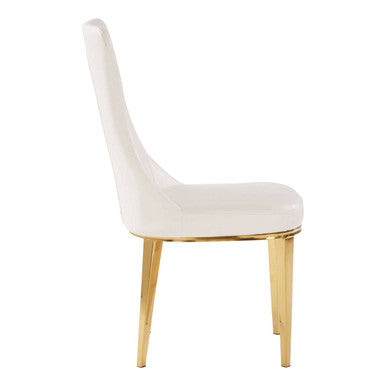 Orsina Forli White Dining Chair – Modern Minimalist Kitchen Seating