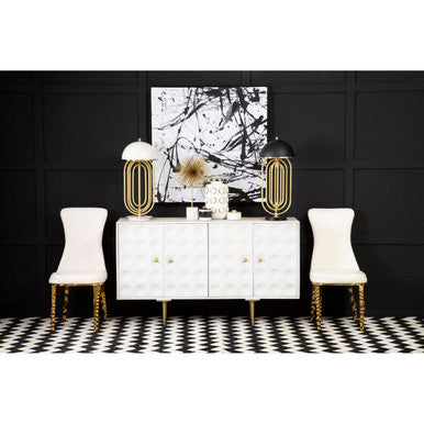 Orsina Forli White Dining Chair – Modern Minimalist Kitchen Seating