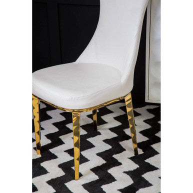 Orsina Forli White Dining Chair – Modern Minimalist Kitchen Seating