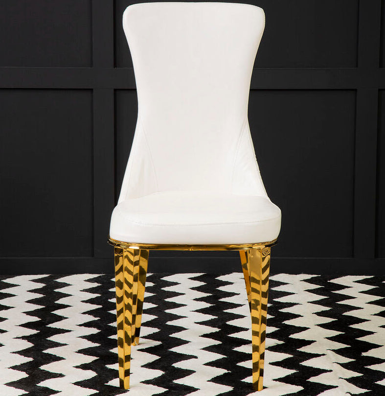 Orsina Forli White Dining Chair – Modern Minimalist Kitchen Seating