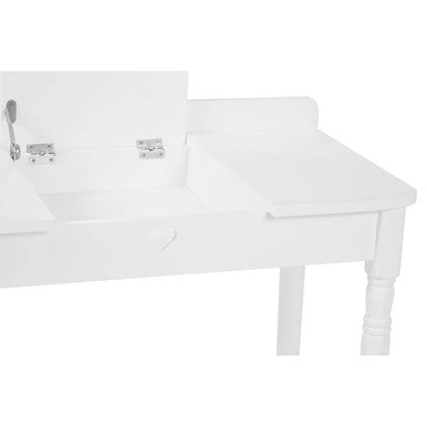 Orsina Children's Dressing Table and Stool | White Kids Vanity Set