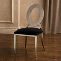 Orsina Sarita Stackable Dining Chair – Modern Silver Metal Frame