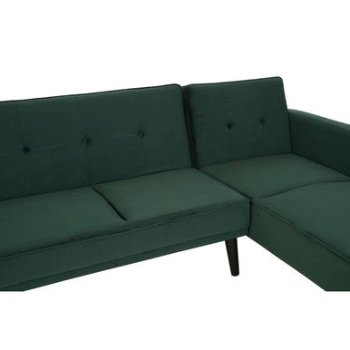 Orsina Serene 3-Seater Green Velvet Sofa Bed – Modern Guest Bed
