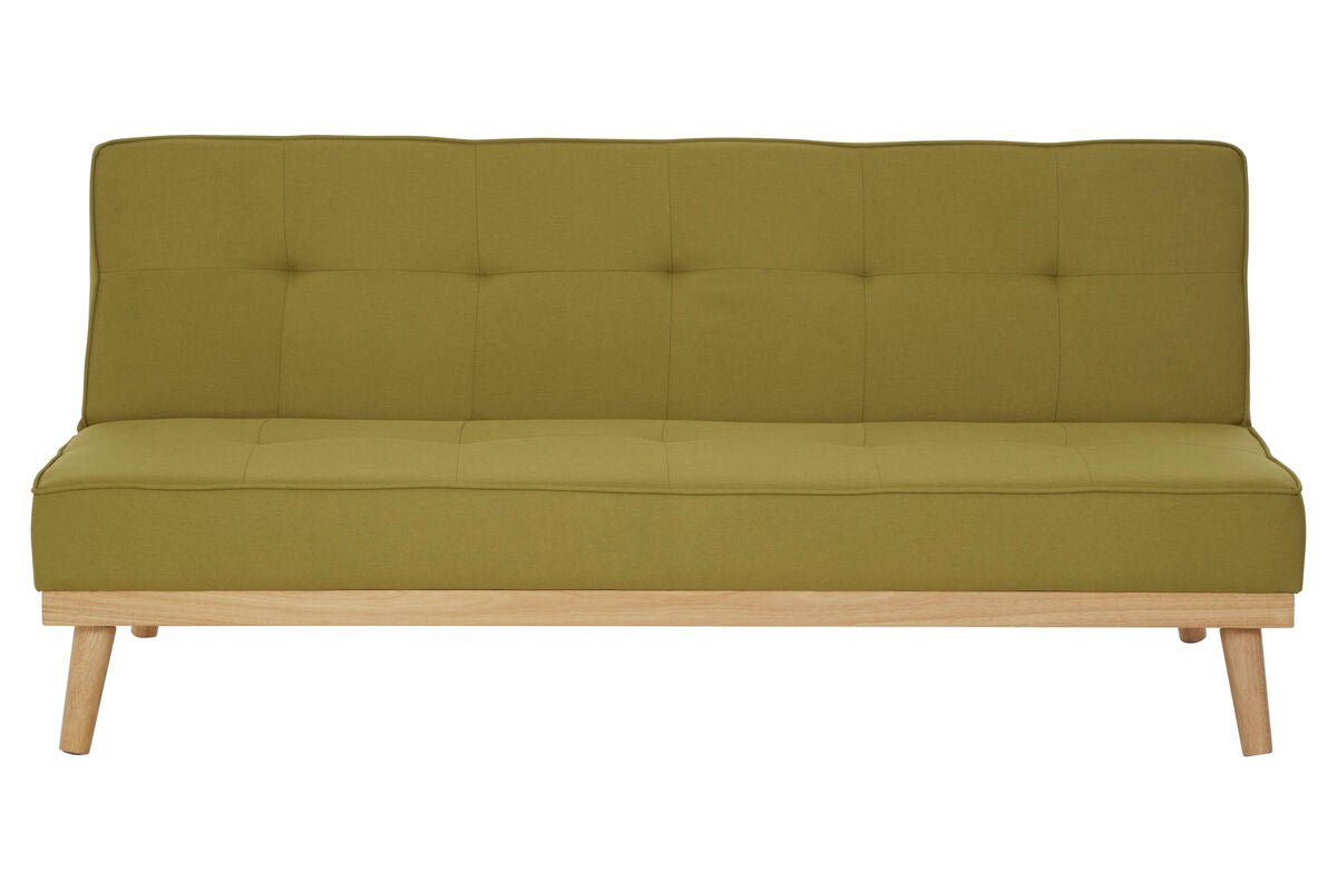 Orsina Stockholm 3-Seater Green Sofa Bed – Modern Scandi Convertible Couch