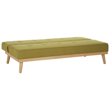 Orsina Stockholm 3-Seater Green Sofa Bed – Modern Scandi Convertible Couch