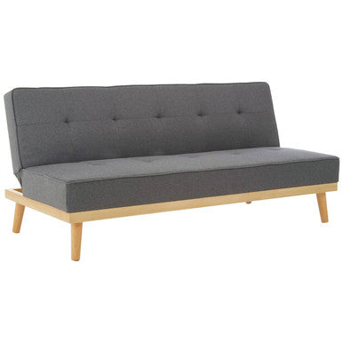 Orsina Stockholm 3 Seater Grey Sofa Bed – Modern Tufted Fabric