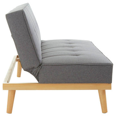 Orsina Stockholm 3 Seater Grey Sofa Bed – Modern Tufted Fabric