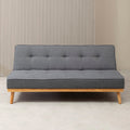 Orsina Stockholm 3 Seater Grey Sofa Bed – Modern Tufted Fabric