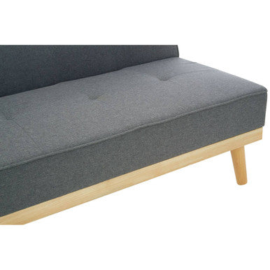 Orsina Stockholm 3 Seater Grey Sofa Bed – Modern Tufted Fabric
