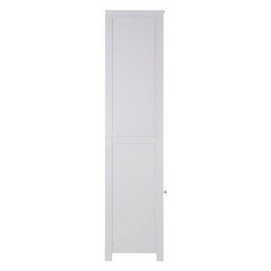 Orsina Portern Single Door Bathroom Cabinet – Slim White Pine Storage