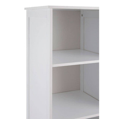 Orsina Portern Single Door Bathroom Cabinet – Slim White Pine Storage
