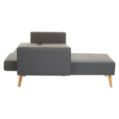 Orsina Hansa Hagen Grey Linen Corner Sofa Bed – Scandi Style Sleeper