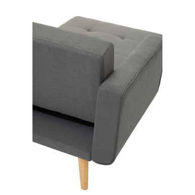 Orsina Hansa Hagen Grey Linen Corner Sofa Bed – Scandi Style Sleeper