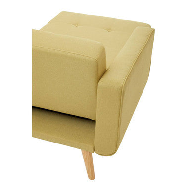 Orsina Hansa Hagen Olive Linen Corner Sofa Bed – Scandinavian Sleeper