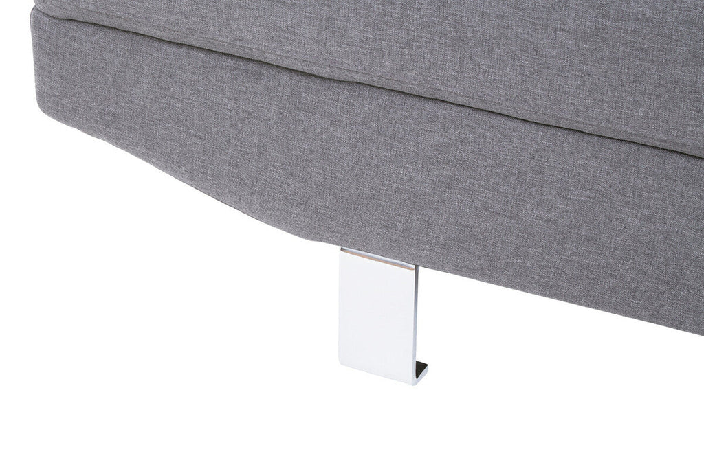 Orsina Hanover Grey Linen Corner Sofa – Modern L-Shape Sectional