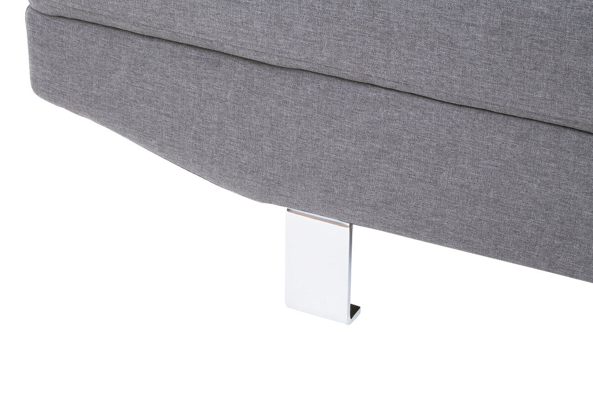 Orsina Hanover Grey Linen Corner Sofa – Modern L-Shape Sectional