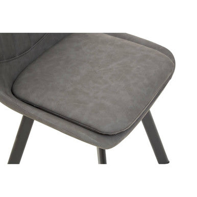 Orsina Westford 6-Seater Dining Set – Wood Effect Table & Grey Chairs