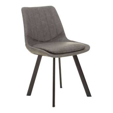Orsina Westford 6-Seater Dining Set | Wood-Effect Table & Grey Chairs