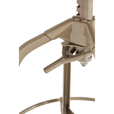 Orsina Gator Adjustable Bar Stool – Champagne Finish Steel Counter Stool
