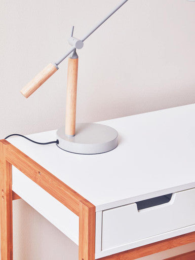 Orsina Rostok Wooden Writing Desk – Minimalist Home Office Workstation