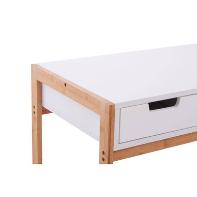 Orsina Rostok Wooden Writing Desk – Minimalist Home Office Workstation