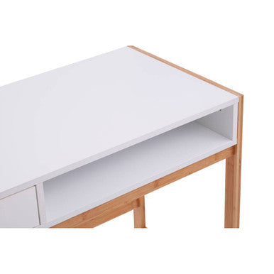 Orsina Rostok Wooden Writing Desk – Minimalist Home Office Workstation