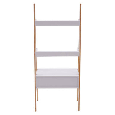 Orsina Rostok Ladder Shelf Unit – Modern 2-Tier Storage with Drawer