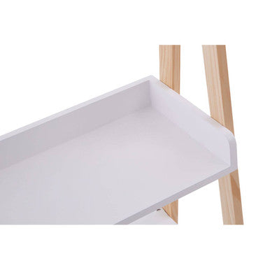 Orsina Rostok Ladder Shelf Unit – Modern 2-Tier Storage with Drawer
