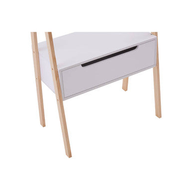 Orsina Rostok Ladder Shelf Unit – Modern 2-Tier Storage with Drawer